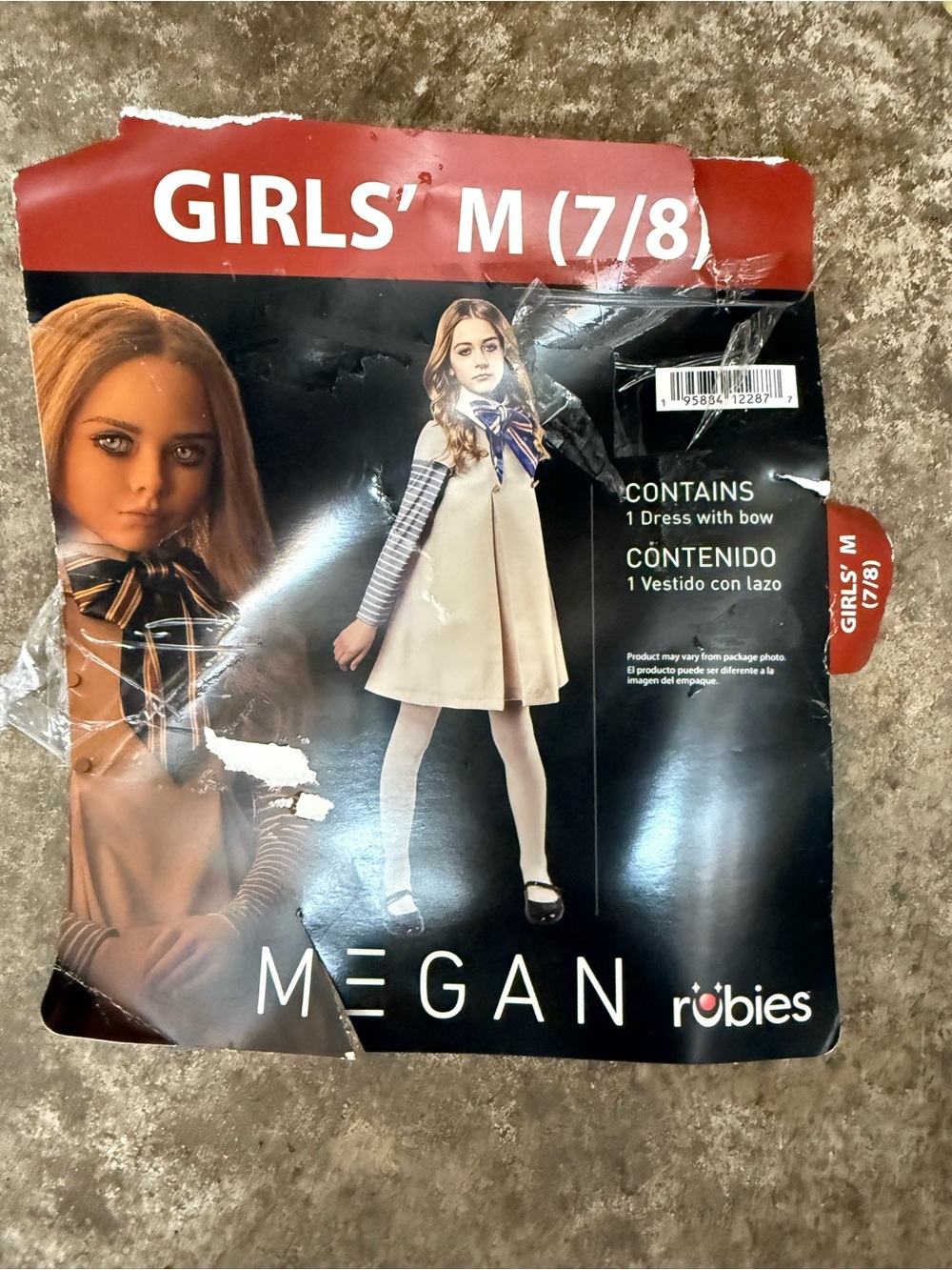 Rubie's Megan Costume Dress with Navy Bow